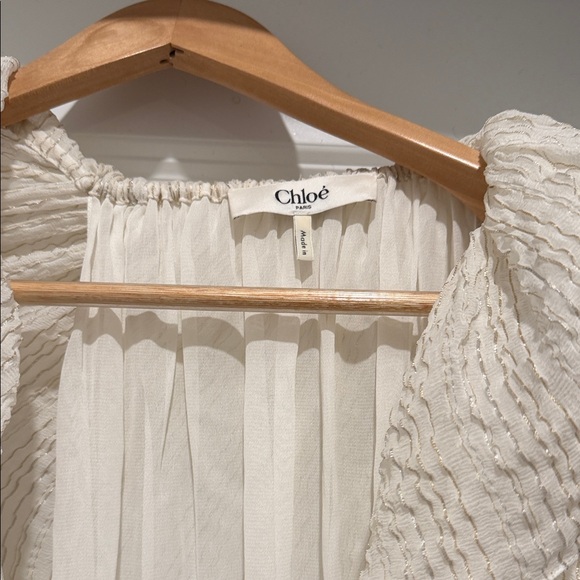 Chloe Cream Ruffle Maxi Dress - Picture 2 of 8